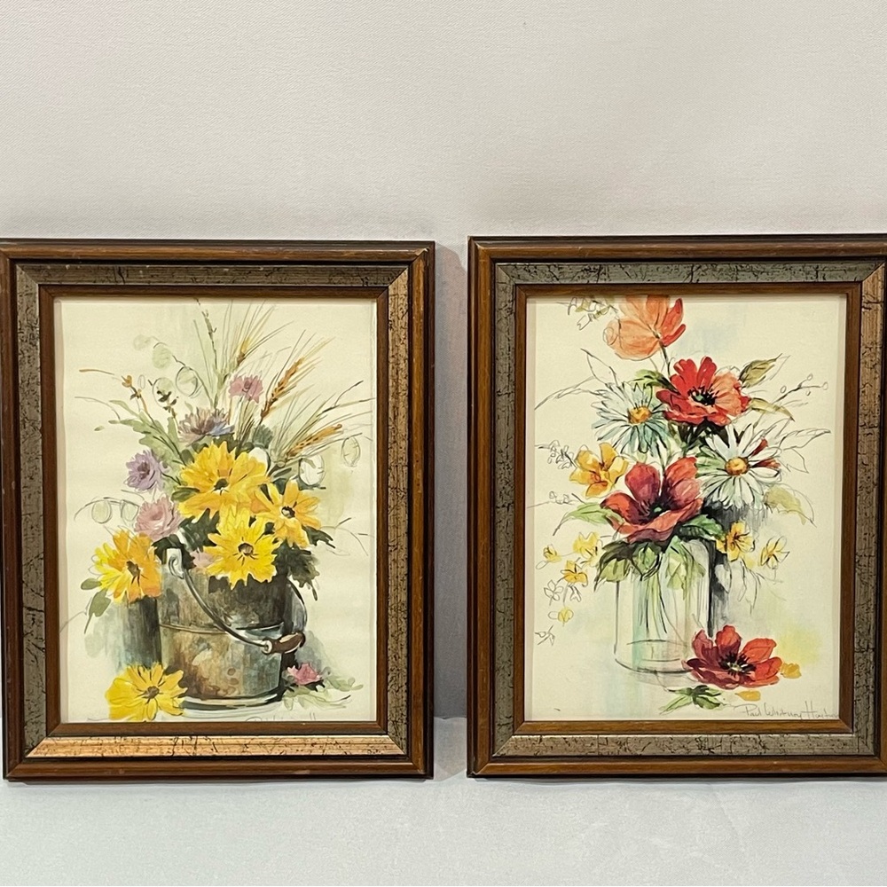 Wildflowers Framed Prints Poppies Daisies Bouquets Artist Paul Whitney Hunter
